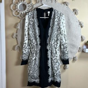 Black and white bohemian h&m dress